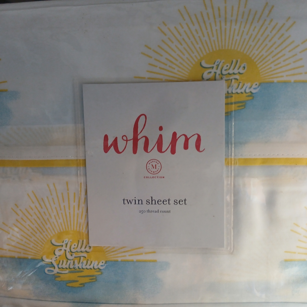Whim Hello Sunshine Twin Sheet Set